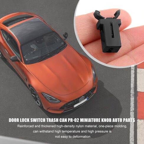 2 PCS Car Grasses Holder Catch ، يمكن أن تتصدر القمامة ذاتية القفل قفل مفتاح التبديل من نوع الدفع ، استبدال قفل المزلاج البلاستي in Kuwait