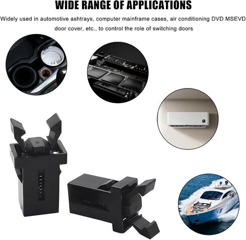 2 PCS Car Grasses Holder Catch ، يمكن أن تتصدر القمامة ذاتية القفل قفل مفتاح التبديل من نوع الدفع ، استبدال قفل المزلاج البلاستي in Kuwait