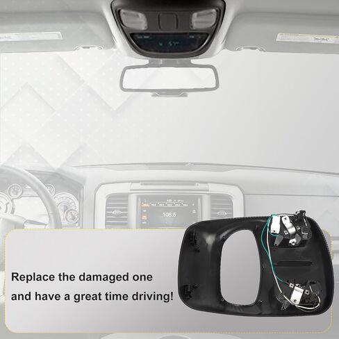 Front LED Overhead Console Assembly Compatible with Dodge Ram 1500 2500 3500 2002-2010 Cab Interior Dome Reading Light Replace 1DK78BD1AA in Saudi Arabia