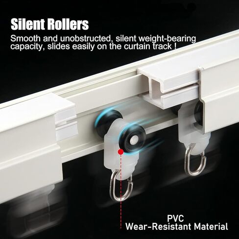 مسار السقف المنحني من ألومنيوم أبيض مرن ، مناسب للتركيب الموسمي ، مناسب لمواصل الغرف (1.2 متر/47.3 بوصة) in Kuwait