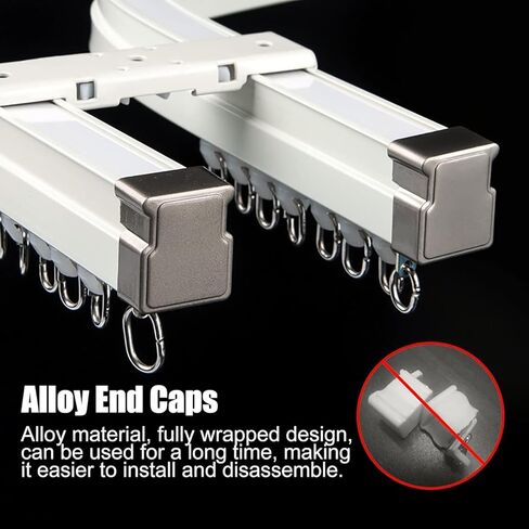 مسار السقف المنحني من ألومنيوم أبيض مرن ، مناسب للتركيب الموسمي ، مناسب لمواصل الغرف (1.2 متر/47.3 بوصة) in Kuwait