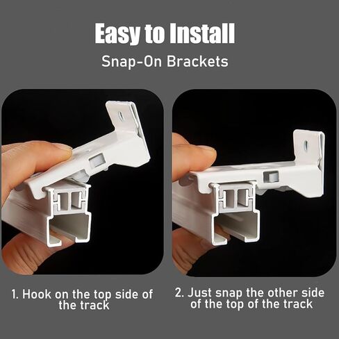 مسار السقف المنحني من ألومنيوم أبيض مرن ، مناسب للتركيب الموسمي ، مناسب لمواصل الغرف (1.2 متر/47.3 بوصة) in Kuwait