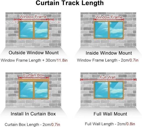 ثقب مسار الألومنيوم ، مناسبة للقضبان المنزلق بعرض 3.3 قدم ، ومناسبة لموقعات الغرف (أبيض) in Kuwait