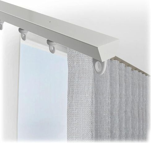 ثقب مسار الألومنيوم ، مناسبة للقضبان المنزلق بعرض 3.3 قدم ، ومناسبة لموقعات الغرف (أبيض) in Kuwait