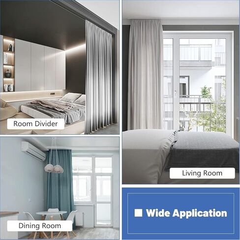 ثقب مسار الألومنيوم ، مناسبة للقضبان المنزلق بعرض 3.3 قدم ، ومناسبة لموقعات الغرف (أبيض) in Kuwait