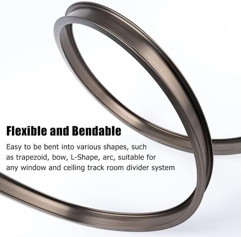 مسار مرن ، مناسب لأقواس قضبان مرنة مرنة السقف/الجدار مع خطافات ، مقسمات الغرفة/مثبتة على السقف (جبل السقف ، 1M) in Kuwait