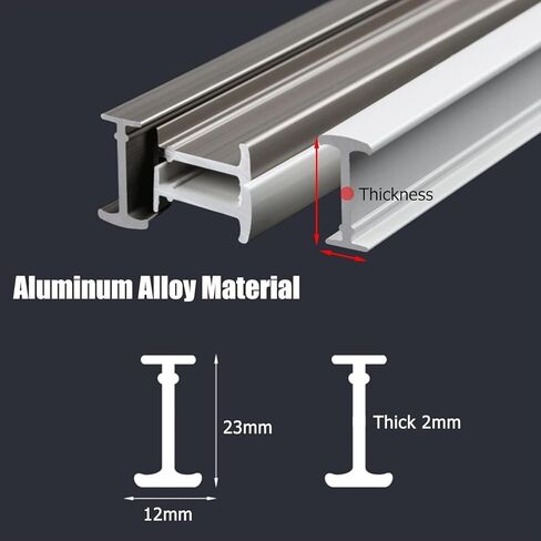 مسار مرن ، مناسب لأقواس قضبان مرنة مرنة السقف/الجدار مع خطافات ، مقسمات الغرفة/مثبتة على السقف (جبل السقف ، 1M) in Kuwait