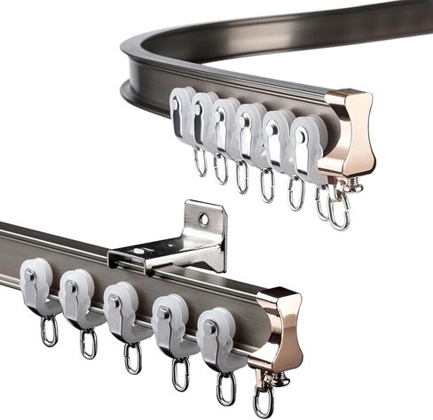 مسار مرن ، مناسب لأقواس قضبان مرنة مرنة السقف/الجدار مع خطافات ، مقسمات الغرفة/مثبتة على السقف (جبل السقف ، 1M) in Kuwait