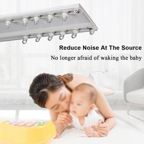 مسار الستار ، سقف رفيع فائق ، دليل مسار مزدوج السكك الحديدية ، مقسم للغرفة للخصوصية ، غرفة المعيشة ، غرفة نوم (أبيض) in Kuwait