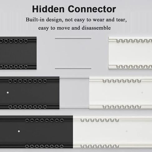 مسار الستار ، سقف رفيع فائق ، دليل مسار مزدوج السكك الحديدية ، مقسم للغرفة للخصوصية ، غرفة المعيشة ، غرفة نوم (أبيض) in Kuwait