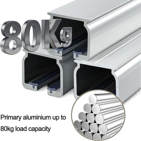 مسار سقف الألومنيوم مع بكرات صامتة ، مناسبة لمسارات قسم الغرفة (نوير ، 3M/9.8 قدم) in Kuwait