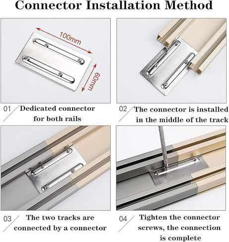المسار المزدوج المزدوج سعة 3.0 متر مثبتة على السقف الصامت ، مناسب لموائز الغرف in Kuwait