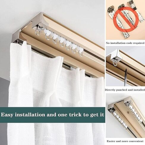 المسار المزدوج المزدوج سعة 3.0 متر مثبتة على السقف الصامت ، مناسب لموائز الغرف in Kuwait