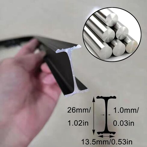 Curved Track Ceiling Installation with Wall Mounted Track and L-Shaped Track with Track Rail Accessories(Champne,1M/3Ft) in Kuwait