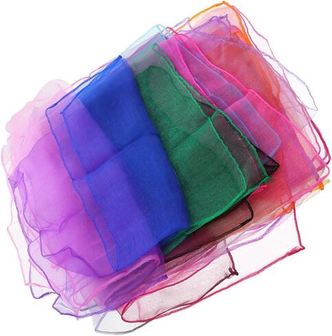 Gatuida 12pcs Rave Scarf Colorful Dance Streamers Boys and Girls Dance Performance Scarves Random Color in Saudi Arabia