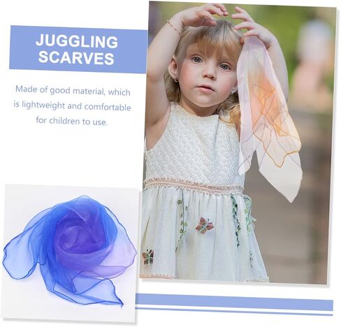 Gatuida 12pcs Rave Scarf Colorful Dance Streamers Boys and Girls Dance Performance Scarves Random Color in Saudi Arabia