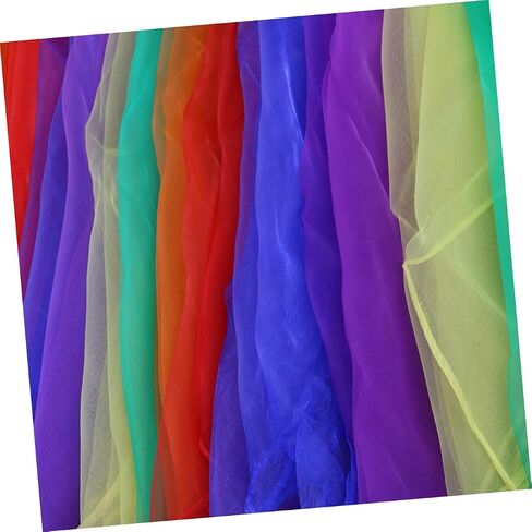 Valiclud 70x70cm 6-color emmed square dangling Dance Scarves Bright Red Green Purple Purple Presal Proans in Saudi Arabia