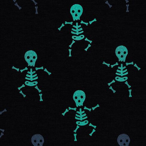 Mud Pie Boy Halloween Skeleton Glow Pjs in Kuwait