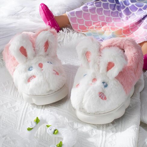 Yoroka Girls Slippers Slippers Cartoon Shape تصميم أفخم النعال الدافئة غرفة نوم داخلية الشتاء in Kuwait
