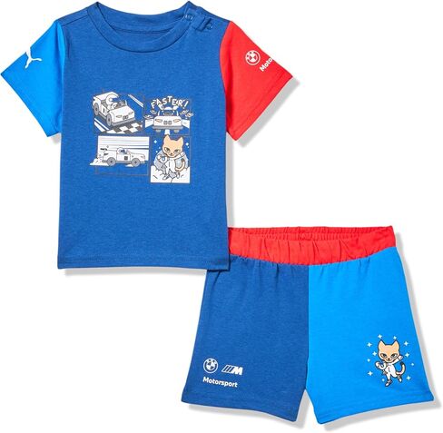 PUMA Unisex Baby Bmw M Motorsport T-shirt & Shorts Set in Saudi Arabia