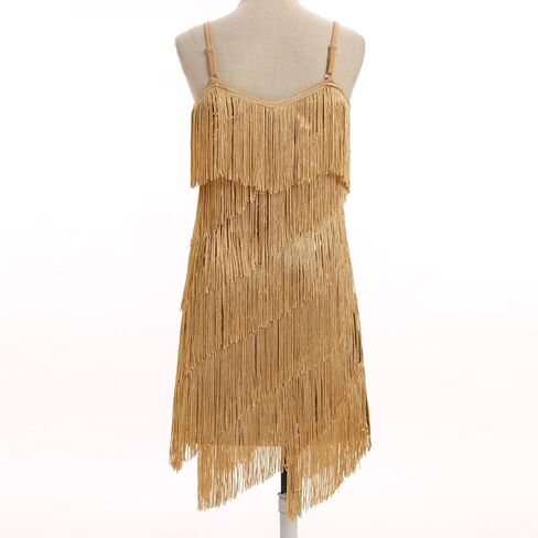 Idopip Kids Girls 1920s Flapper Dress Tassels equins fring in Saudi Arabia