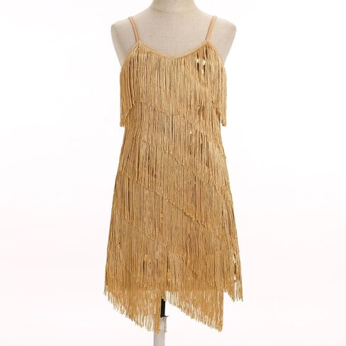 Idopip Kids Girls 1920s Flapper Dress Tassels equins fring in Saudi Arabia