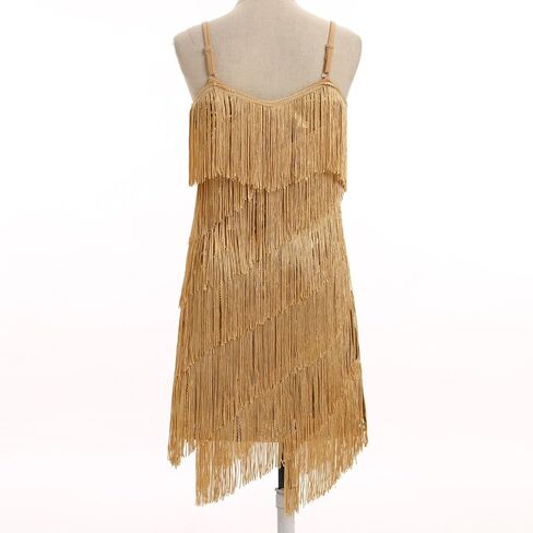 Idopip Kids Girls 1920s Flapper Dress Tassels equins fring in Saudi Arabia