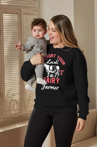 ASTANFY Maternity Nursing Sweatshirts for Breastfeeding Women Friendly Zipper Nursing Sweatshirt Mama Breast Feeding Sweater in Saudi Arabia