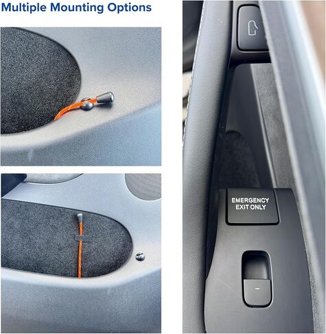 Tesla Model Y Emergency Exit Door Release Kit – Extended Manual Pull Cord for Quick Escape in Emergencies - Fits 2020-2024 Models - Hi Viz Orange in Kuwait