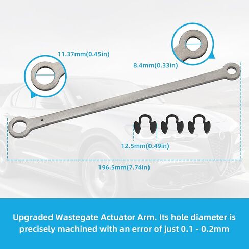 Upgraded Wastegate Actuator Arm for Alfa Romeo Giulia | for Alfa Romeo Stelvio 2.0T Turbo Engine - Improved Hole Diameter in Saudi Arabia