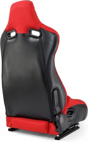 ModifyStreet 1 Pair Universal Black Pineapple Fabric/PVC Leather Racing Seats in Saudi Arabia
