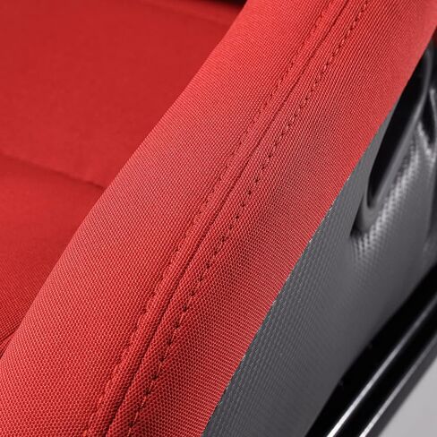 ModifyStreet 1 Pair Universal Black Pineapple Fabric/PVC Leather Racing Seats in Saudi Arabia