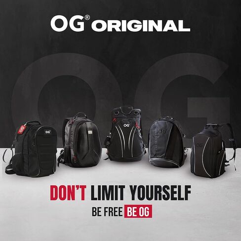 OG Original GetAway Motorcycle Backpack Waterproof, Man, Hard Shell, Large Capacity, Expandable 35L-45L, Motorbike Helmet Bag, Helmet Rucksack, Antitheft, Reflective, USB, Laptop in Saudi Arabia