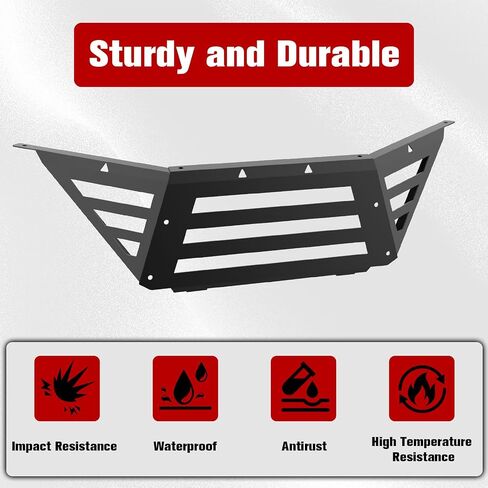 Rear Cargo Bed Extender Tailgate Compatible with 2022 2023 2024 Polaris RZR PRO R/PRO R 4, Black Heavy Duty Steel Back Bed Enclosure Rack Accessories in Saudi Arabia