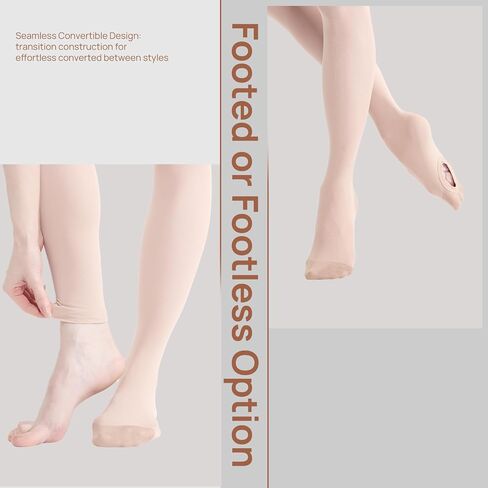 Manzi Convertible Dance Ports Women Women Pro Transition Ballet Packs Ultra-Soft Pack من 2 in Kuwait