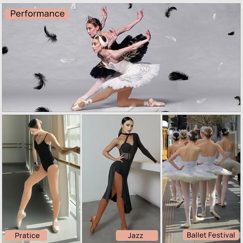 Manzi Convertible Dance Ports Women Women Pro Transition Ballet Packs Ultra-Soft Pack من 2 in Kuwait
