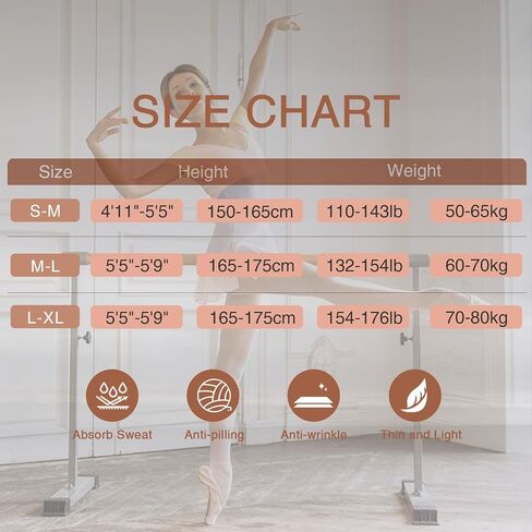 Manzi Convertible Dance Ports Women Women Pro Transition Ballet Packs Ultra-Soft Pack من 2 in Kuwait