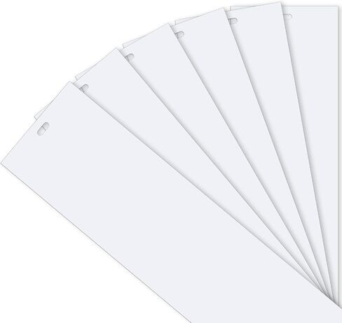6 حزمة PVC العمودي الأعمى البديل شريحة ، الستائر البديلة العمودية 82.5 × 3.5 بوصة أبيض الستائر الملاذات الإبلاغ أجزاء لمكتب المنزل in Saudi Arabia