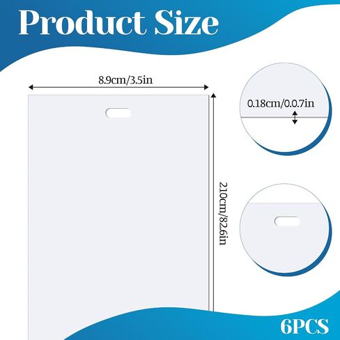 6 حزمة PVC العمودي الأعمى البديل شريحة ، الستائر البديلة العمودية 82.5 × 3.5 بوصة أبيض الستائر الملاذات الإبلاغ أجزاء لمكتب المنزل in Saudi Arabia