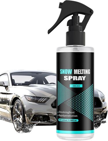 Windshield ICE Melt Spray 100ml - Deping Agent ، مزيل الثلج لتجميد الزجاج فريزر المنزلي in Saudi Arabia