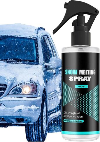 Windshield ICE Melt Spray 100ml - Deping Agent ، مزيل الثلج لتجميد الزجاج فريزر المنزلي in Saudi Arabia