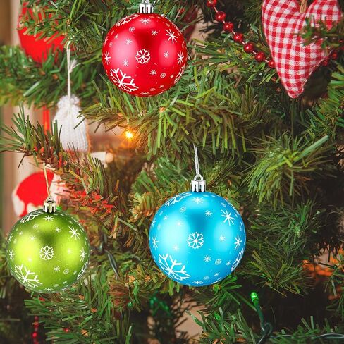 Christmas Large Blank White Ball Ornaments, 3.15 Inch DIY Christmas Balls for Kids White Ball Hanging Ornaments DIY Craft Activities for Christmas Tree Gift Box (Matte White, 24) in Saudi Arabia