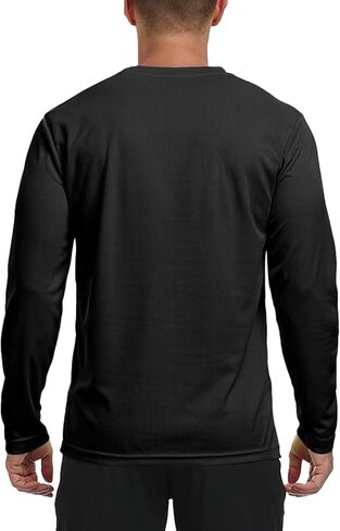 تي شيرت رجالي بأكمام طويلة للشمس خفيف الوزن للتمرين وحماية من الأشعة فوق البنفسجية سريع الجفاف للمشي لمسافات طويلة لركوب الدراجات والصيد ملابس رياضية in Kuwait