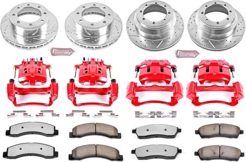 Power Stop KC1907A-36 Front & Rear Z36 Truck and Tow Brake Kit with Calipers For Ford F-350 Super Duty 2000-2004 [Model Specific] in Saudi Arabia