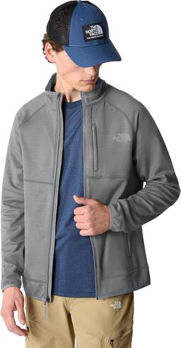 THE NORTH FACE Men's Canyonlands Full Zip Jacket, TNF Medium Grey Heather 2, X-Small in Saudi Arabia