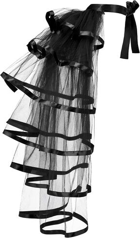 إبداعات spooktaculary نساء الصخب الأسود تنانير steampunk tulle tutu تنورة مرنة overcirt لالتقاط الأزياء الهالوين حفلة تأثيري in Saudi Arabia