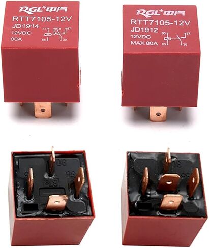 Waterproof Heavy Duty Relay 4/5Pin DC 24V 12V 80A Headlamp Automotive Car Relay(B) in Saudi Arabia