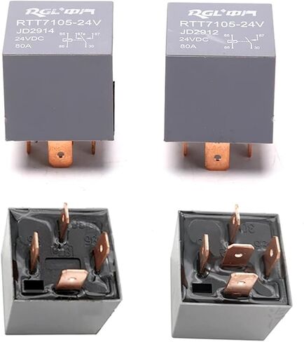 Waterproof Heavy Duty Relay 4/5Pin DC 24V 12V 80A Headlamp Automotive Car Relay(B) in Saudi Arabia