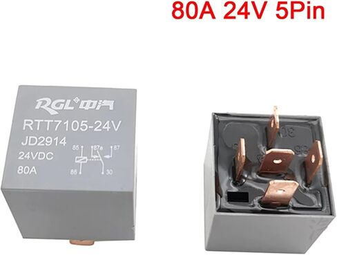 Waterproof Heavy Duty Relay 4/5Pin DC 24V 12V 80A Headlamp Automotive Car Relay(B) in Saudi Arabia