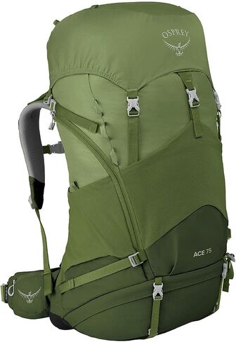 Osprey Ace 75L Kids' Backpacking Backpack, Venture Green in Saudi Arabia